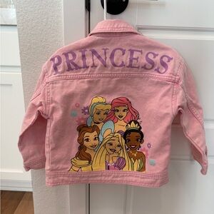 Disney Princess Pink Denim toddler girl jacket 4T